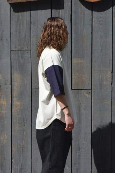 画像8: alvana（アルヴァナ）20/- Baseball Tee Shirt（20/ ベースボールTシャツ）/ White（ホワイト） (8)