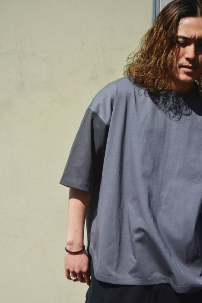 画像10: alvana（アルヴァナ）20/- Baseball Tee Shirt （20/ ベースボールTシャツ）/ Smoke Grey（スモークグレー）※サイズ2のみ (10)