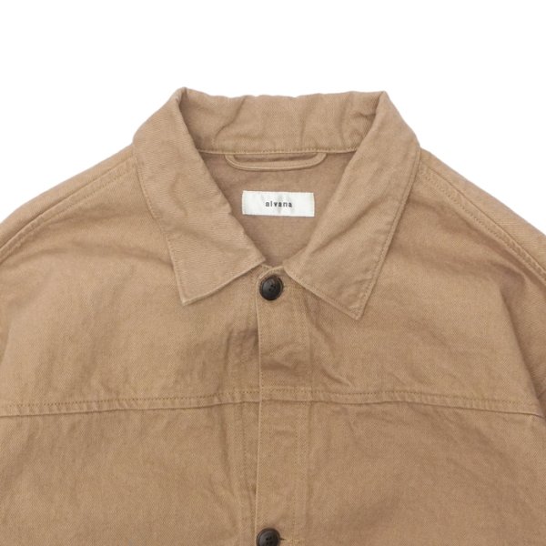 画像4: alvana(アルヴァナ)NATURAL TWILL SHORT JACKET(ナチュラルツイルショートジャケット)/ Brown(ブラウン) (4)