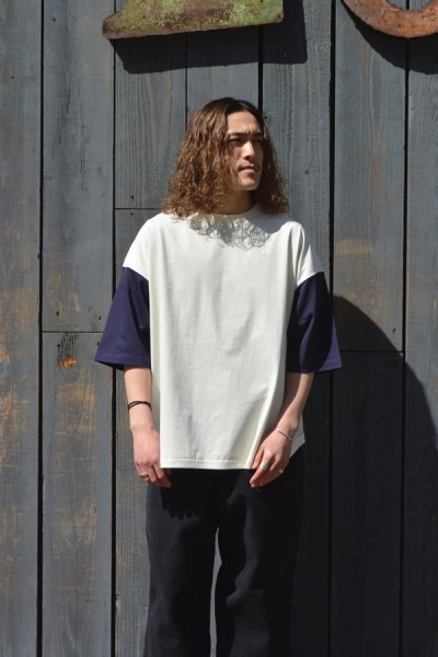 画像7: alvana（アルヴァナ）20/- Baseball Tee Shirt（20/ ベースボールTシャツ）/ White（ホワイト） (7)