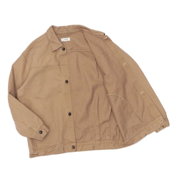 画像3: alvana(アルヴァナ)NATURAL TWILL SHORT JACKET(ナチュラルツイルショートジャケット)/ Brown(ブラウン) (3)