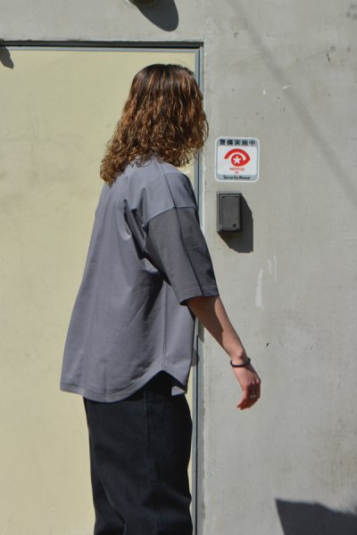 画像8: alvana（アルヴァナ）20/- Baseball Tee Shirt （20/ ベースボールTシャツ）/ Smoke Grey（スモークグレー）※サイズ2のみ (8)