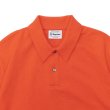 画像3: Yonetomi NEW BASIC（ヨネトミニューベーシック）LIGHT WAVE COTTON KNIT POLO（ライトウェーブコットンニットポロシャツ）/ Orange（オレンジ） (3)
