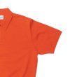 画像4: Yonetomi NEW BASIC（ヨネトミニューベーシック）LIGHT WAVE COTTON KNIT POLO（ライトウェーブコットンニットポロシャツ）/ Orange（オレンジ） (4)