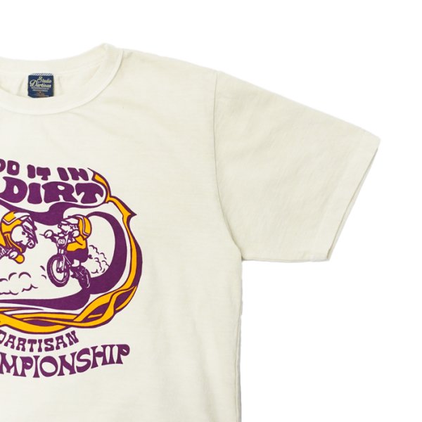 画像7: STUDIO D'ARTISAN(ステュディオ・ダ・ルチザン)USAコットンプリントTシャツ / White(ホワイト)・Orange(オレンジ) (7)