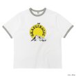 画像4: BARNS OUTFITTERS (バーンズアウトフィッターズ) Ringer Print Tee Shirt（リンガープリントTシャツ）”GARPEFLUITE＂/ White(ホワイト)・Grey (グレー) (4)
