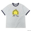 画像2: BARNS OUTFITTERS (バーンズアウトフィッターズ) Ringer Print Tee Shirt（リンガープリントTシャツ）”GARPEFLUITE＂/ White(ホワイト)・Grey (グレー) (2)