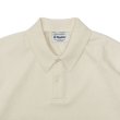 画像2: Yonetomi NEW BASIC（ヨネトミニューベーシック）LIGHT WAVE COTTON KNIT POLO（ライトウェーブコットンニットポロシャツ）/ Ecru（エクリュ） (2)
