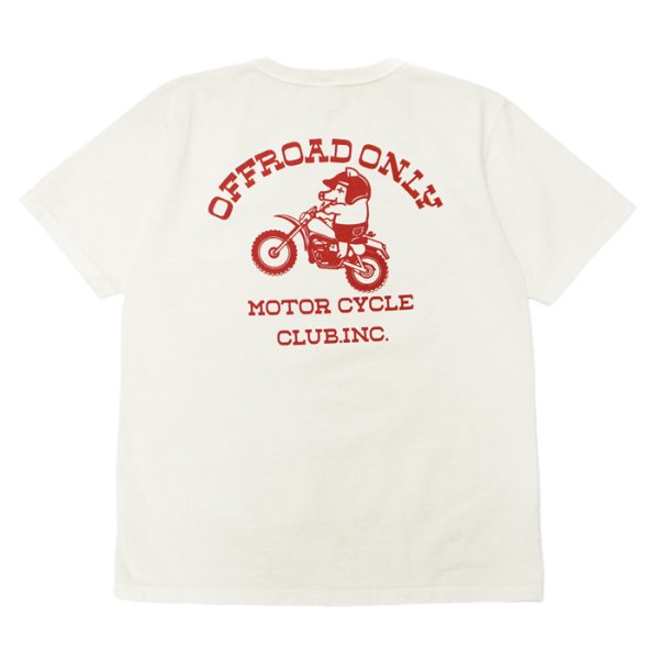 画像3: STUDIO D'ARTISAN(ステュディオ・ダ・ルチザン)USAコットンプリントTシャツ / Ivory(アイボリー)・Navy(ネイビー) (3)