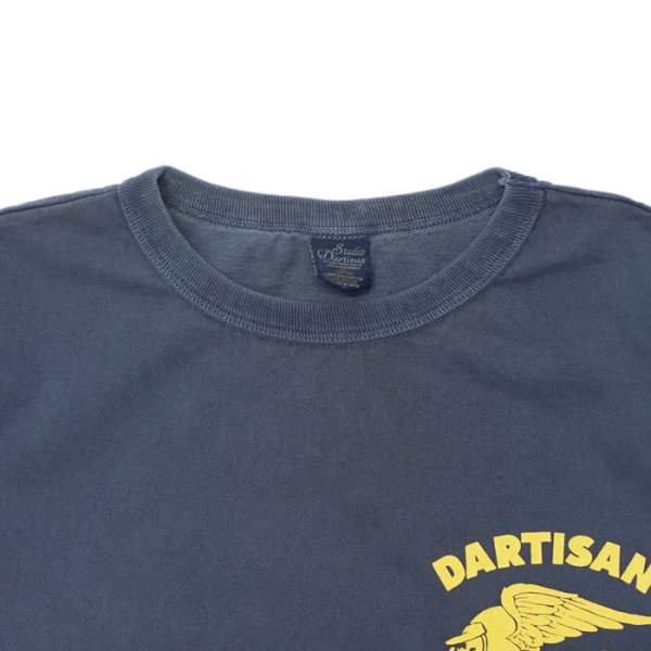 画像6: STUDIO D'ARTISAN(ステュディオ・ダ・ルチザン)USAコットンプリントTシャツ / Ivory(アイボリー)・Navy(ネイビー) (6)