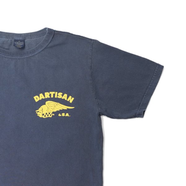 画像7: STUDIO D'ARTISAN(ステュディオ・ダ・ルチザン)USAコットンプリントTシャツ / Ivory(アイボリー)・Navy(ネイビー) (7)