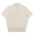 画像1: Yonetomi NEW BASIC（ヨネトミニューベーシック）LIGHT WAVE COTTON KNIT POLO（ライトウェーブコットンニットポロシャツ）/ Ecru（エクリュ） (1)