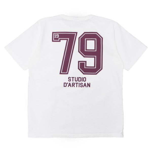 画像3: STUDIO D'ARTISAN(ステュディオ・ダ・ルチザン)USAコットンプリントTシャツ / White(ホワイト)・Yellow(イエロー) (3)