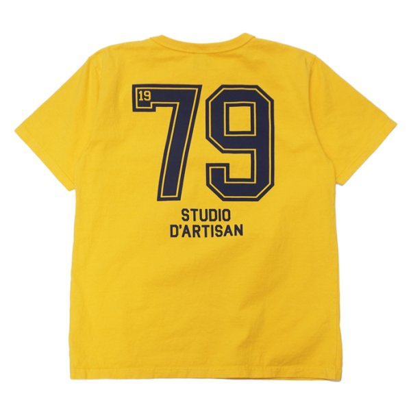 画像5: STUDIO D'ARTISAN(ステュディオ・ダ・ルチザン)USAコットンプリントTシャツ / White(ホワイト)・Yellow(イエロー) (5)