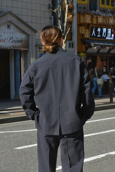画像9: 【PointUp10%11/10迄】KAPTAIN SUNSHINE(キャプテンサンシャイン)Safari Shirt Jacket(サファリシャツジャケット)/ Navy Black (ネイビーブラック) (9)