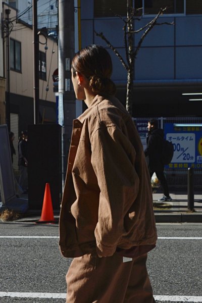 画像10: alvana(アルヴァナ)NATURAL TWILL SHORT JACKET(ナチュラルツイルショートジャケット)/ Brown(ブラウン) (10)