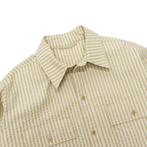 画像3: 【PointUp10%11/10迄】KAPTAIN SUNSHINE(キャプテンサンシャイン)Safari Shirt Jacket(サファリシャツジャケット)/ Golden Ecru(ゴールデンエクリュ) (3)