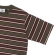 画像4: BARBARIAN（バーバリアン）Light Weight Crew Neck Shirt S/S（ライトウェイトクルーネックシャツS/S） ”Bcrs Stripes Repeat" / Moss×Harvard×V,Gold×Brown（グレー×グラファイト） (4)