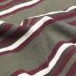 画像6: BARBARIAN（バーバリアン）Light Weight Crew Neck Shirt S/S（ライトウェイトクルーネックシャツS/S） ”Bcrs Stripes Repeat" / Moss×Harvard×V,Gold×Brown（グレー×グラファイト） (6)