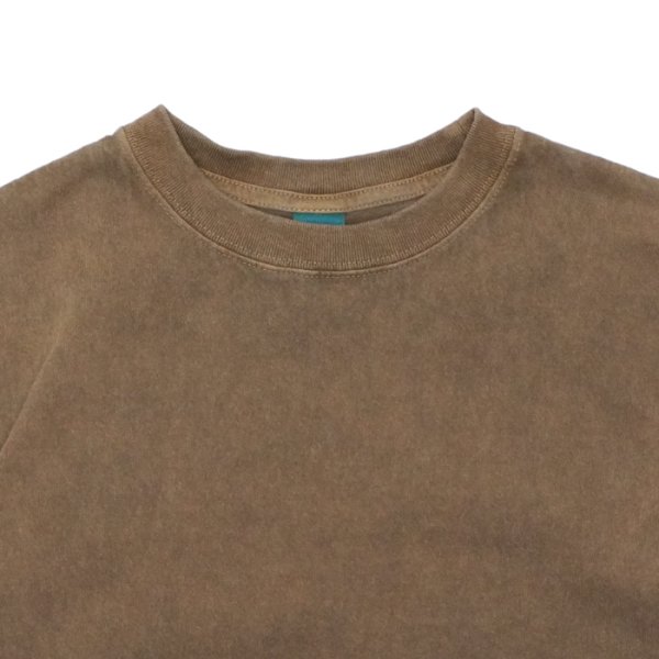 画像3: Good On(グッドオン)Short Sleeve Crew Neck Tee(ショートスリーブクルーネックTシャツ)"Pigment Dye" / Brown(ブラウン) (3)