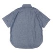画像2: Post O'Alls（ポストオーバーオールズ）No,6 Shirt S/S（No,6 シャツ S/S）"Classic Chambray" / Indigo（インディゴ） (2)
