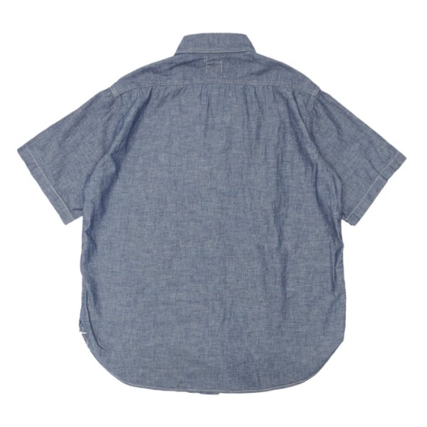 画像2: 【PointUp10%11/10迄】Post O'Alls(ポストオーバーオールズ)No,6 Shirt S/S(No,6 シャツ S/S)"Classic Chambray" / Indigo(インディゴ) (2)
