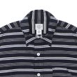 画像3: Post O'Alls（ポストオーバーオールズ）No,1 Shirt S/S（No,1シャツ S/S）"Holizontal Stripe" / Navy（ネイビー） (3)