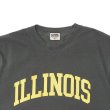 画像3: BARNS OUTFITTERS (バーンズアウトフィッターズ) Re:Producter S/S Print T-Shirt（リプロダクターS/SプリントTシャツ）”ILLINOIS＂/ Black（ブラック） (3)
