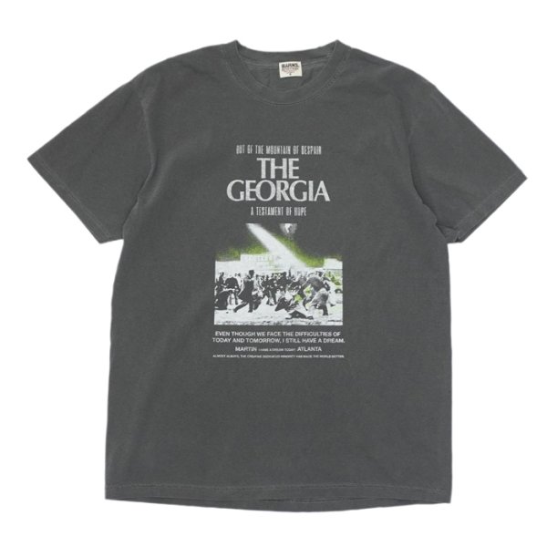 画像1: BARNS OUTFITTERS (バーンズアウトフィッターズ) Re:Producter S/S Print T-Shirt（リプロダクターS/SプリントTシャツ）”GEORGIA＂/ Black（ブラック） (1)