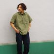 画像4: Post O'Alls（ポストオーバーオールズ）NAVY CUT SS（ネイビーカットSS）Seersucker / Olive（オリーブ） (4)