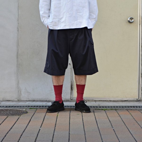 画像8: 【PointUp10%11/10迄】ENGINEERED GARMENTS(エンジニアードガーメンツ)Gurkha Short(グルカショーツ)"Hight Count Twill" / Dk,Navy(ダークネイビー) (8)