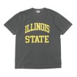 画像1: BARNS OUTFITTERS (バーンズアウトフィッターズ) Re:Producter S/S Print T-Shirt（リプロダクターS/SプリントTシャツ）”ILLINOIS＂/ Black（ブラック） (1)