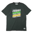 画像2: free rage（フリーレイジ）リサイクルコットンプリントTee / White（ホワイト）・Sumi（スミクロ） (2)