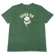 画像1: Good On（グッドオン）Logo Print Short Sleeve Crew Neck Tee（ロゴプリントショートスリーブクルーネックTシャツ）"GOOD COTTON"/Dk.Green（ダークグリーン） (1)