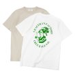 画像1: free rage（フリーレイジ）リサイクルコットンプリントTee / Sand（サンド）・White（ホワイト） (1)