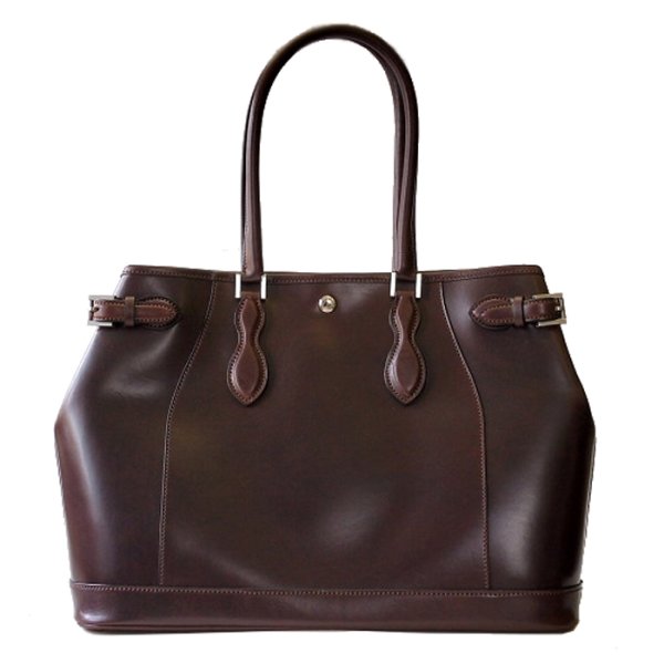 画像1: WILD SWANS（ワイルドスワンズ）Drucker（ドラッカー）トートバッグ"サドルプルアップ"/Choco（チョコ） (1)