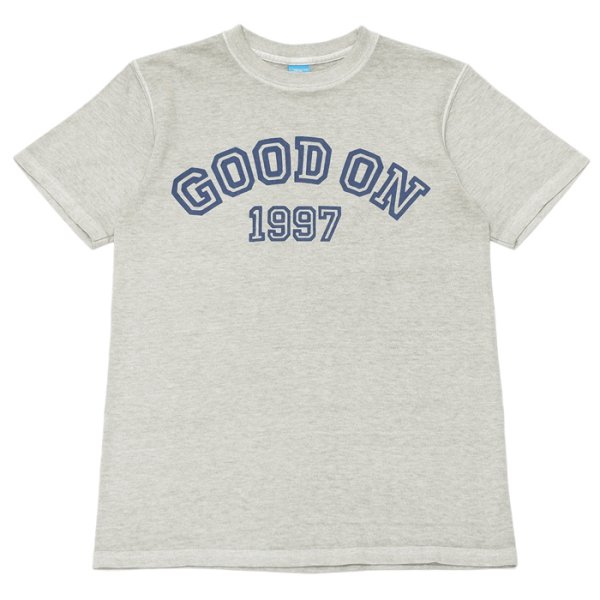 画像1: Good On（グッドオン）Logo Print Short Sleeve Crew Neck Tee（ロゴプリントショートスリーブクルーネックTシャツ）"GOOD ON 1997"/Ash（アッシュグレー） (1)