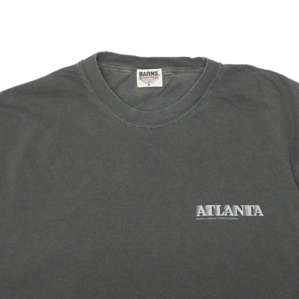 画像3: BARNS OUTFITTERS (バーンズアウトフィッターズ) Re:Producter S/S Print T-Shirt(リプロダクターS/SプリントTシャツ)”ATLANTA?/ Black(ブラック) (3)