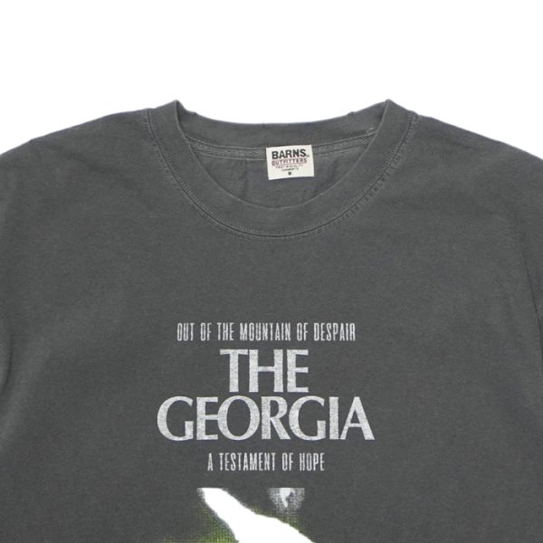 画像3: BARNS OUTFITTERS (バーンズアウトフィッターズ) Re:Producter S/S Print T-Shirt(リプロダクターS/SプリントTシャツ)”GEORGIA?/ Black(ブラック) (3)