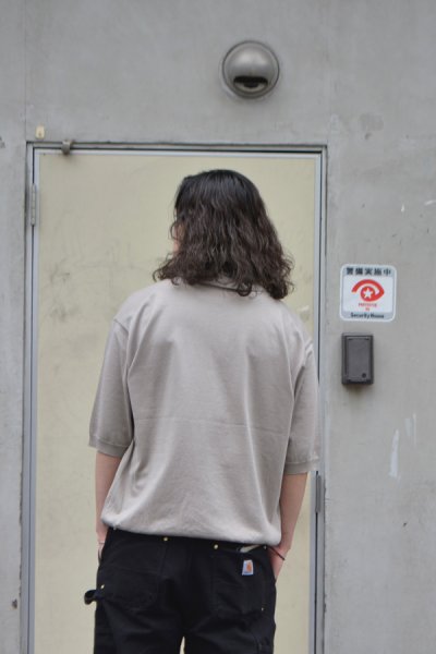 画像9: 【PointUp10%11/10迄】KAPTAIN SUNSHINE(キャプテンサンシャイン)Cotton Knit Polo Shirt(コットンニットポロシャツ)/ Taupe(トープ) (9)