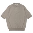 画像1: KAPTAIN SUNSHINE（キャプテンサンシャイン）Cotton Knit Polo Shirt（コットンニットポロシャツ）/ Taupe（トープ） (1)
