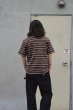 画像8: BARBARIAN（バーバリアン）Light Weight Crew Neck Shirt S/S（ライトウェイトクルーネックシャツS/S） ”Bcrs Stripes Repeat" / Moss×Harvard×V,Gold×Brown（グレー×グラファイト） (8)
