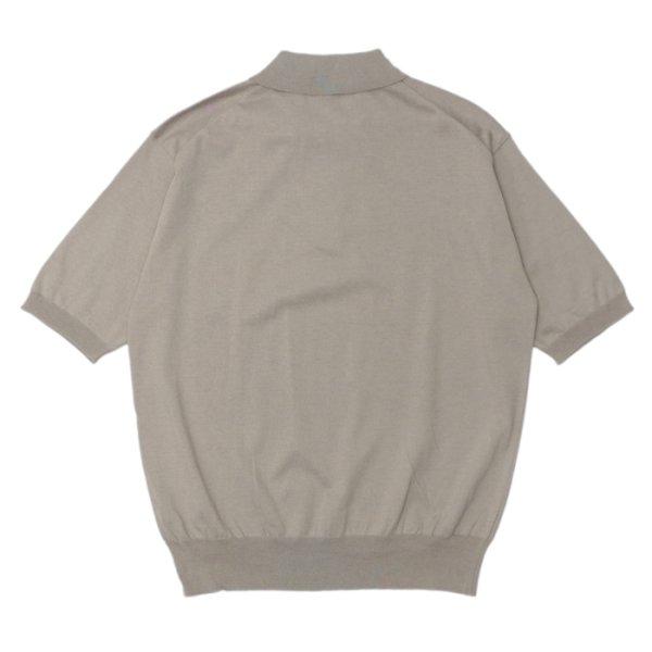 画像2: 【PointUp10%11/10迄】KAPTAIN SUNSHINE(キャプテンサンシャイン)Cotton Knit Polo Shirt(コットンニットポロシャツ)/ Taupe(トープ) (2)