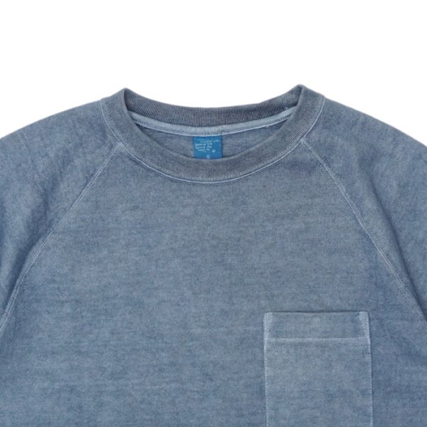 画像3: Good On(グッドオン)Short Sleeve Heavy Raglan Pocket Tee(ショートスリーブヘビーラグランポケットTシャツ)"Pigment Dye"/ Ajisai(アジサイ) (3)