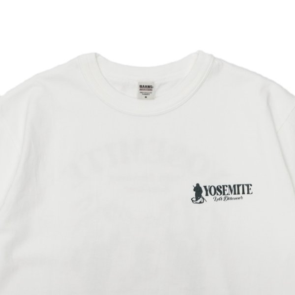 画像3: BARNS OUTFITTERS (バーンズアウトフィッターズ) Tough Neck S/S Print T-Shirt (タフネックプリントTシャツ) "YOSEMITE" / White(ホワイト) (3)