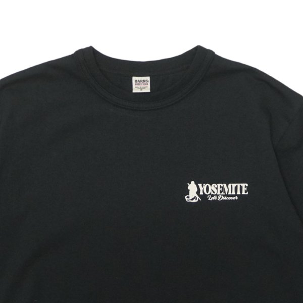 画像3: BARNS OUTFITTERS (バーンズアウトフィッターズ) Tough Neck S/S Print T-Shirt (タフネックプリントTシャツ) "YOSEMITE" / Black(ブラック) (3)