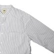 画像4: F.O.B FACTORY（エフオービーファクトリー）BAND COLLAR SHIRT（バンドカラーシャツ）"STRIPE" / White（ホワイト） (4)