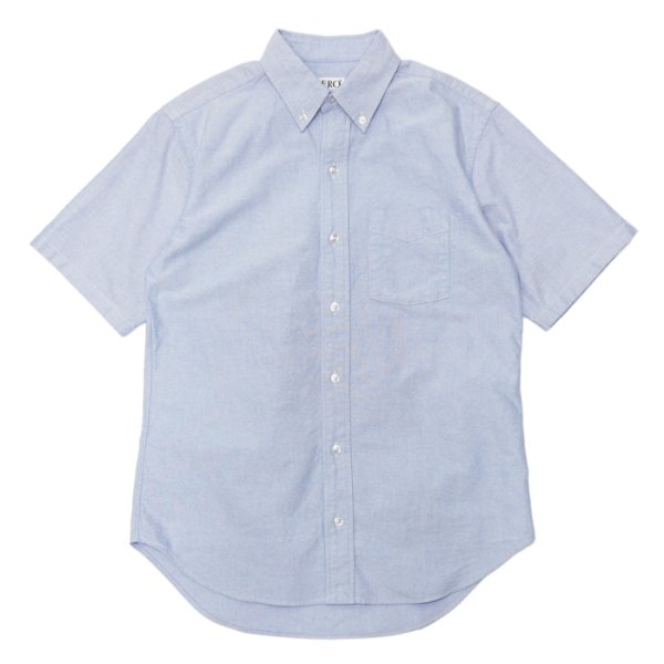 画像1: SERO（セロ）Short Sleeve  B.D Shirt（ショートスリーブボタンダウンシャツ）"OxFord" / Blue（ブルー） (1)