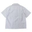 画像2: SERO（セロ）Short Sleeve Open Collar Shirt（ショートスリーブオープンカラーシャツ）"Seersucker" / Blue（ブルー） (2)