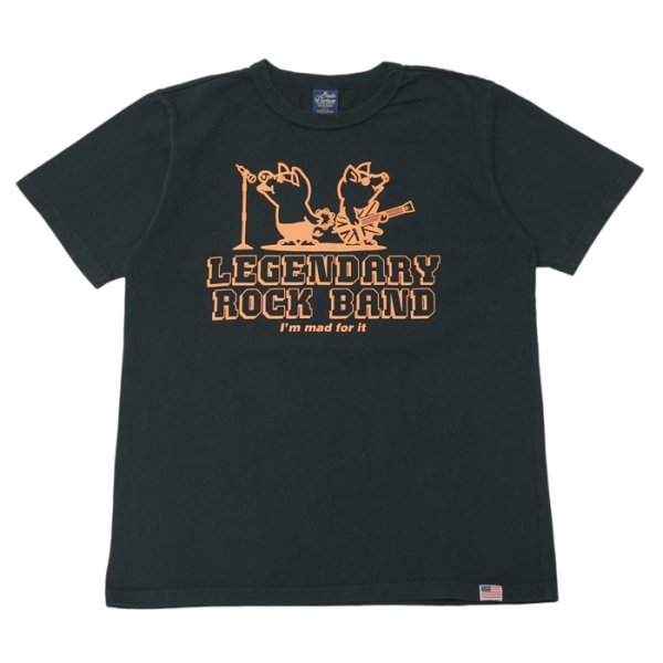 画像1: STUDIO D'ARTISAN（ステュディオ・ダ・ルチザン）USAコットンプリントＴシャツ"LEGENDARY"/Black（ブラック）※XLサイズのみ (1)